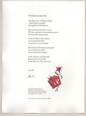 Pomegranates (Signed Broadside)