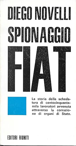 Seller image for Spionaggio Fiat for sale by MULTI BOOK