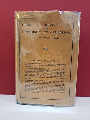 Seller image for Origin and Development of the University of California for sale by Moe's Books