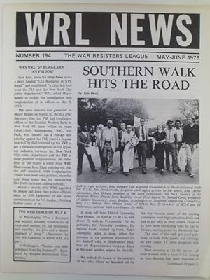 WRL (War Resisters League) News. May-June 1976
