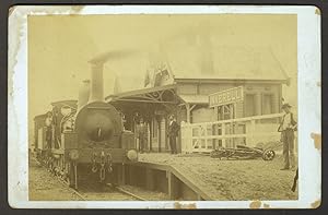 [Inverell Railroad station with Engine ]