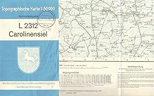 Bild des Verkufers fr Blatt L 2312 Carolinensiel (Topographische Karte 1 : 50.000). Normalausgabe 1966 zum Verkauf von Paderbuch e.Kfm. Inh. Ralf R. Eichmann
