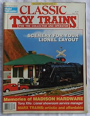 Imagen del vendedor de Classic Toy Trains April 1991 Volume 4 Number 2 a la venta por Argyl Houser, Bookseller