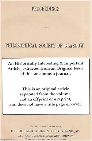 Bild des Verkufers fr On Artificial Ultramarine. This is an original article from the Proceedings of the Glasgow Philosophical Society, 1842. zum Verkauf von Cosmo Books