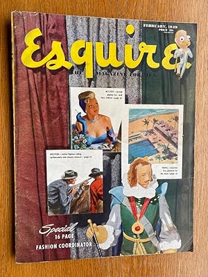 Image du vendeur pour Esquire: The Magazine for Men February 1949 mis en vente par Scene of the Crime, ABAC, IOBA