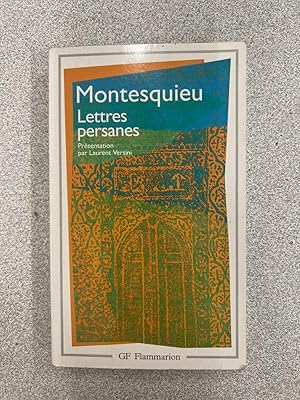 Image du vendeur pour Montesquieu Lettres persanes mis en vente par Dmons et Merveilles