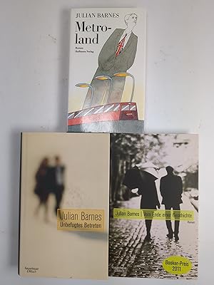 Bild des Verkufers fr 3 Romane Metroland; Unbefugtes Betreten; Vom Ende einer Geschichte zum Verkauf von Leipziger Antiquariat