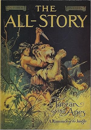The All-Story Magazine October 1912: Tarzan of the Apes, A Romance Of The Jungle (Facsimile)