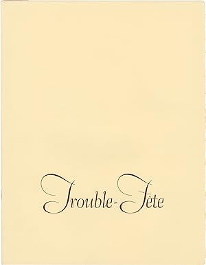 Bild des Verkufers fr Trouble fte [Trouble-maker] (Original program for the 1964 film) zum Verkauf von Royal Books, Inc., ABAA