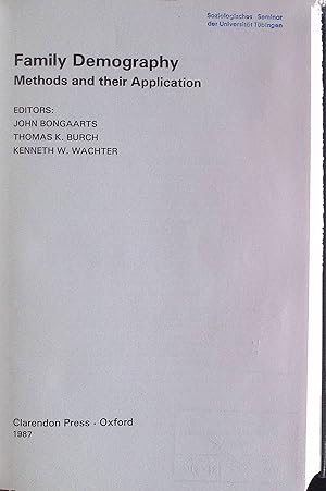 Seller image for Family Demography: Methods and their Application. for sale by books4less (Versandantiquariat Petra Gros GmbH & Co. KG)