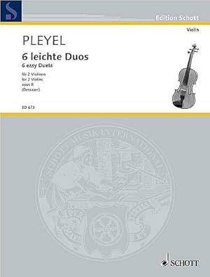 Bild des Verkufers fr 6 leichte Duos : Sonatinen. op. 8. 2 Violinen., Edition Schott zum Verkauf von AHA-BUCH GmbH