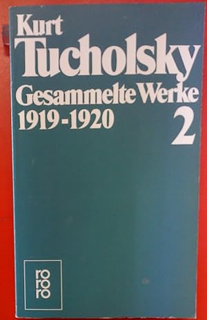 Seller image for Gesammelte Werke Band 2: 1919-1920. Sonderausgabe. for sale by biblion2