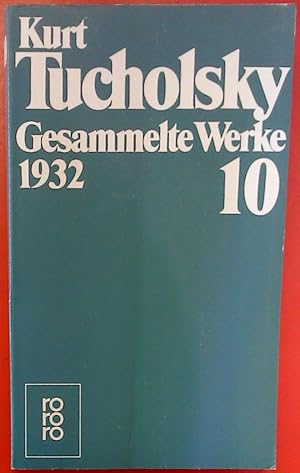 Bild des Verkufers fr Gesammelte Werke Band 10: 1932. Sonderausgabe. zum Verkauf von biblion2