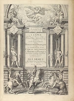 Image du vendeur pour Academie de l'Espee [. . .] ou se demonstrent per reigles mathematiques sur le fondement d'un cercle mysterieux le theorie et pratique des vrais et jusqu'a present incognus secrets du maniement des armes a pied et a cheval. mis en vente par Milestones of Science Books