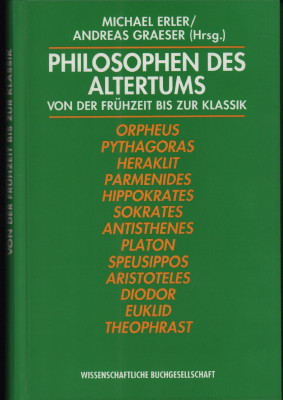 Seller image for Philosophen des Altertums. Von der Frhzeit bis zur Klassik. Eine Einfhrung. for sale by Antiquariat Jenischek