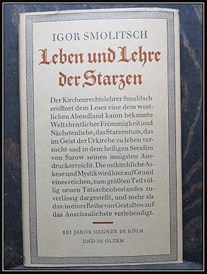 Bild des Verkufers fr Leben und Lehre der Starzen. zum Verkauf von Antiquariat Johann Forster