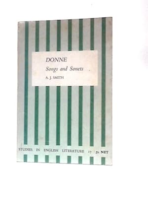 Bild des Verkufers fr Donne's "Songs and Sonnets": 17 (Study in English Literature) zum Verkauf von World of Rare Books