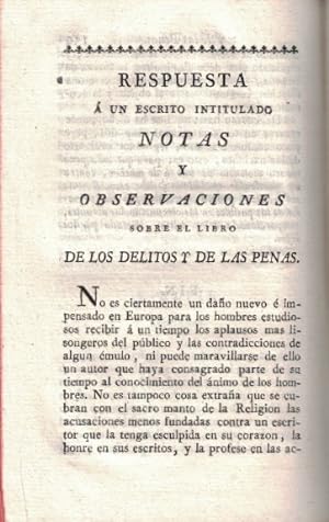 Seller image for TRATADO DE LOS DELITOS Y DE LAS PENAS. for sale by Librera Torren de Rueda