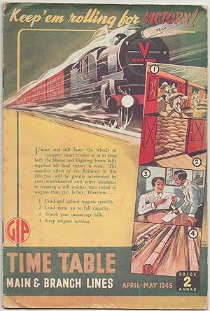 Time Table Main & Branch Lines April-May 1945