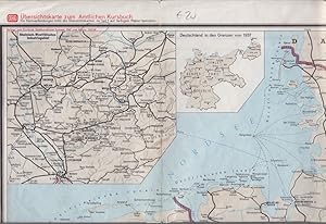 Übersichtskarte zum Amtlichen Kursbuch, 1967/68. 1:1 200 000. Beilage zum Kursbuch Süddeutschland...