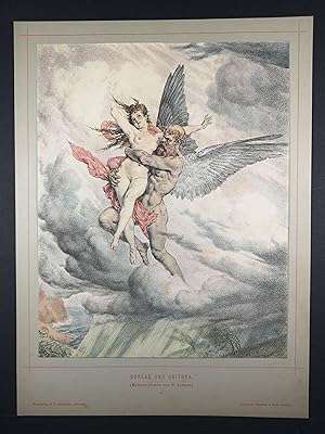 Image du vendeur pour Farblichtdruck von 1884. Boreas und Orithya. mis en vente par ANTIQUARIAT Franke BRUDDENBOOKS