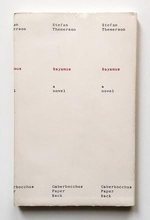 Stefan Themerson. Bayamus a novel. Gaberbocchus Paper Back London 1965