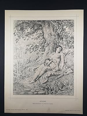 Image du vendeur pour Lichtdruck von 1890. Ariadne. mis en vente par ANTIQUARIAT Franke BRUDDENBOOKS