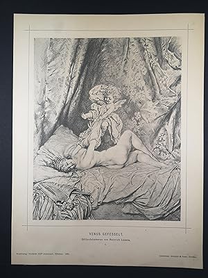 Image du vendeur pour Lichtdruck von 1890. Venus gefesselt. mis en vente par ANTIQUARIAT Franke BRUDDENBOOKS