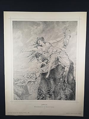 Image du vendeur pour Lichtdruck von 1890. Lorelei. mis en vente par ANTIQUARIAT Franke BRUDDENBOOKS