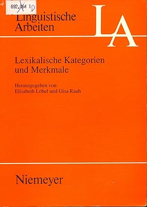 Seller image for Lexikalische Kategorien und Merkmale Band 366 for sale by avelibro OHG