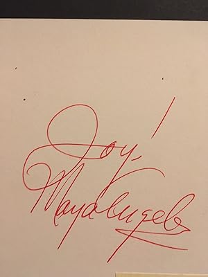 Autograph Signature On Card