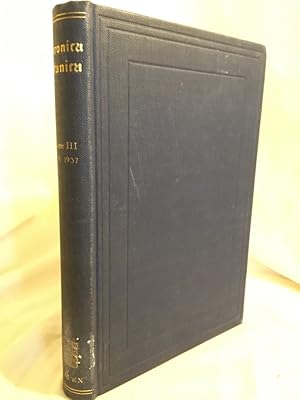 Chronica Botanica, Volume III (April 1937).