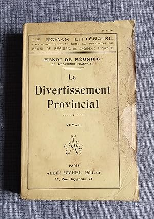 Imagen del vendedor de Le divertissement provincial a la venta por Librairie Ancienne Zalc