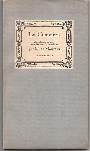 Imagen del vendedor de La Commre. Comdie en un acte, pour les comdiens italiens. a la venta por Librairie Franoise Causse