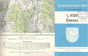 Bild des Verkufers fr Blatt L 4126 Seesen (Topographische Karte 1 : 50.000). Schummerungsausgabe 1970 zum Verkauf von Paderbuch e.Kfm. Inh. Ralf R. Eichmann
