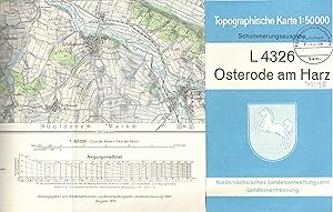 Bild des Verkufers fr Blatt L 4326 Osterode am Harz (Topographische Karte 1 : 50.000). Schummerungsausgabe 1970 zum Verkauf von Paderbuch e.Kfm. Inh. Ralf R. Eichmann