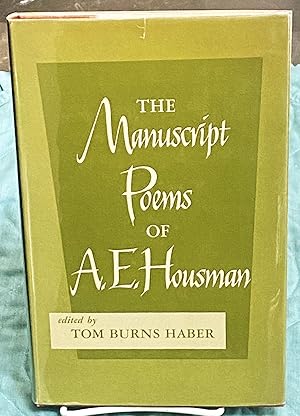 Image du vendeur pour The Manuscript Poems of A.E. Housman mis en vente par My Book Heaven