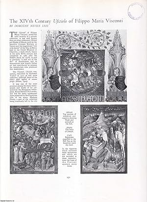 Seller image for The Fourteenth-Century Ufiziolo of Filippo Maria Visconti. An original article from Apollo, International Magazine of the Arts, 1949. for sale by Cosmo Books