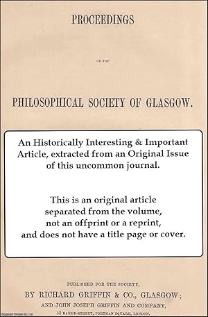 Seller image for Sketch of the Early Years of the Philosophical Society of Glasgow. This is an original article from the Proceedings of the Glasgow Philosophical Society, 1880. for sale by Cosmo Books