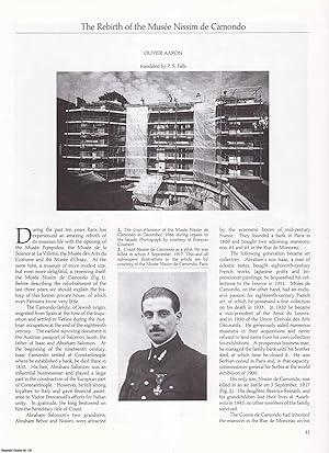 Bild des Verkufers fr The Rebirth of the Musee Nissim de Camondo, Paris. An original article from Apollo, International Magazine of the Arts, 1987. zum Verkauf von Cosmo Books