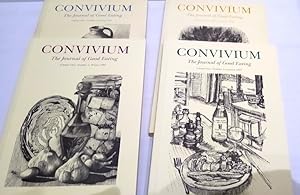 Convivium The Journal of Good Eating Volume 1 numbers 1, 2, 3, and 4 - full year 1993