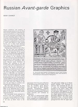 Image du vendeur pour Russian Avant-Garde Graphics. An original article from Apollo, International Magazine of the Arts, 1973. mis en vente par Cosmo Books
