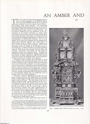 Seller image for An Amber and Ivory Altar. An original article from Apollo, International Magazine of the Arts, 1939. for sale by Cosmo Books