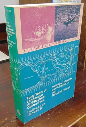 Forty Years of Landscape Architecture: Central Park