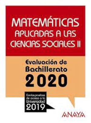 Imagen del vendedor de Matemticas aplicadas a las ciencias sociales II. 2020. a la venta por TraperaDeKlaus