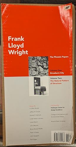 Seller image for Frank Lloyd WRight: The Phoenix Papers, 2 vol for sale by Moe's Books
