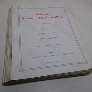 Griebert's Philatelic Notes & Offers (Volumes 1-6, October 1908 - September 1921)