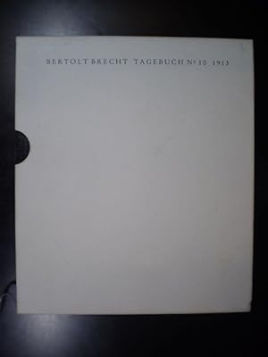 Bild des Verkufers fr Bertolt Brecht Tagebuch No. 10 1913 zum Verkauf von Buchfink Das fahrende Antiquariat