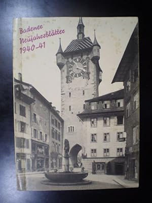 Bild des Verkufers fr Badener Neujahrsbltter 1940/41. Sechszehnter Jahrgang zum Verkauf von Buchfink Das fahrende Antiquariat