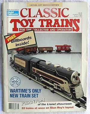 Bild des Verkufers fr Classic Toy Trains August 1992 Volume 5, Number 4 zum Verkauf von Argyl Houser, Bookseller